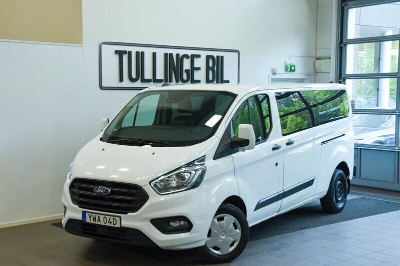 Vit Begagnad 2022 Ford Transit Custom Minibuss | 349 900 kr - Bild 1/4
