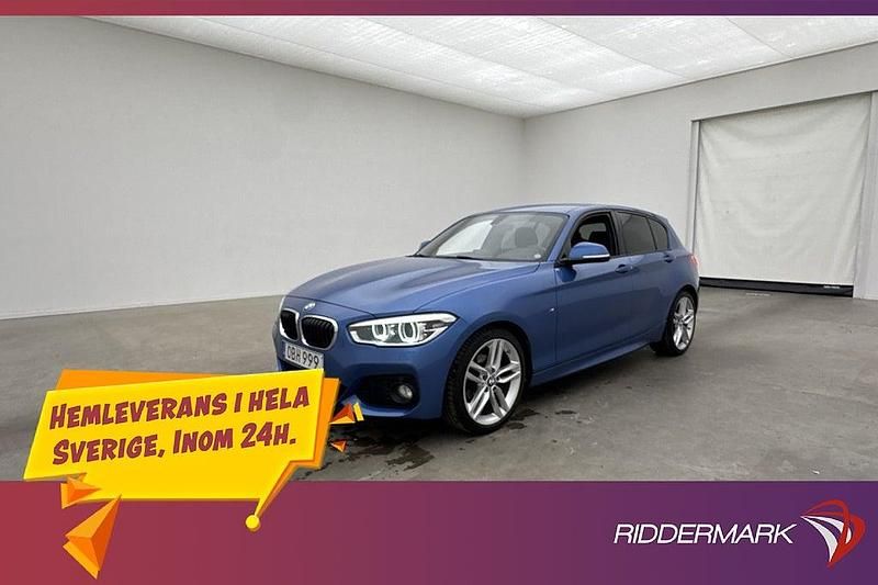 Blå Begagnad 2016 BMW 118 M Sport Halvkombi | 184 800 kr (Marknadspris) - Bild 1/3