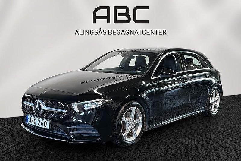 Begagnad Mercedes A200 AMG 163 HK (119 kW) 2018 Svart Halvkombi
