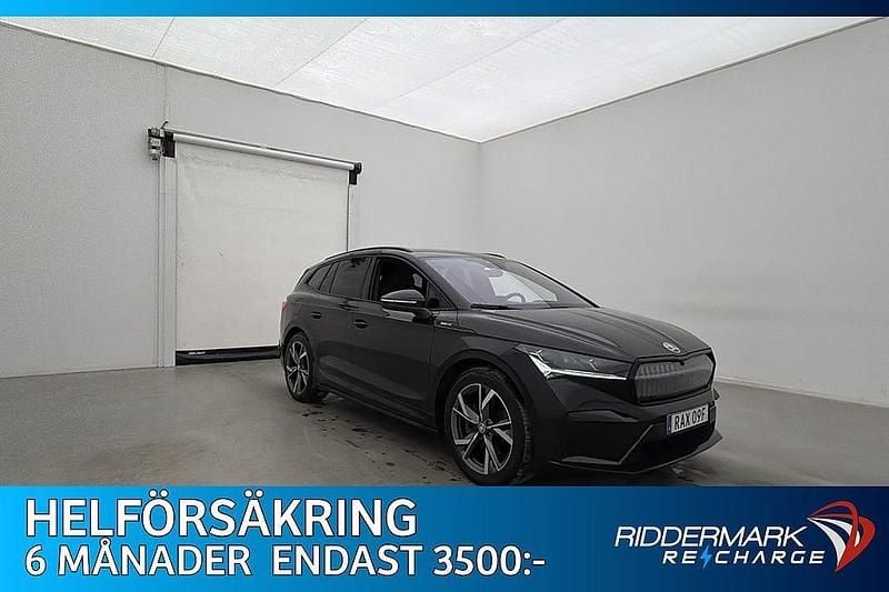 Svart Begagnad 2023 Skoda Enyaq iV SportLine SUV | 349 900 kr (Marknadspris) - Bild 1/3