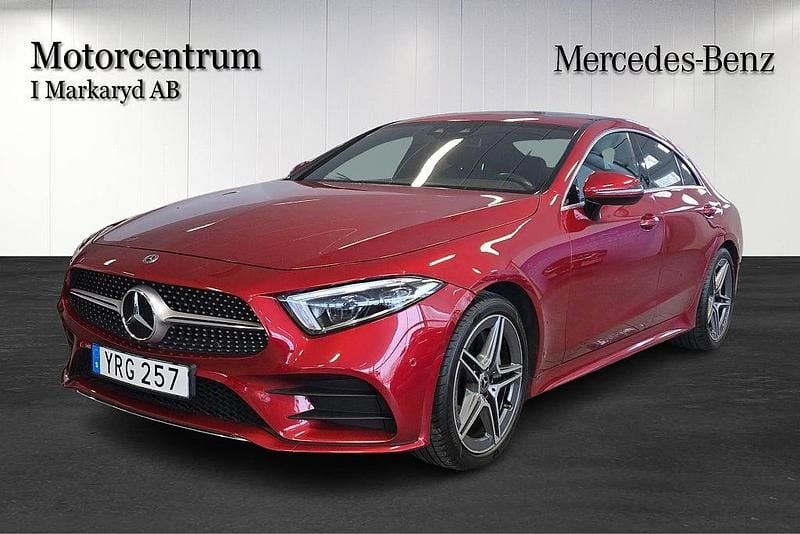 Röd Begagnad 2018 Mercedes CLS300 AMG Sportkupé | 458 900 kr - Bild 1/4