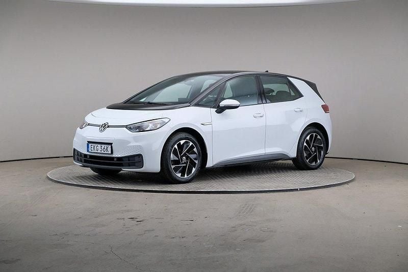 Vit Begagnad 2021 VW ID.3 Pro Performance Halvkombi | 219 000 kr (Marknadspris) - Bild 1/4