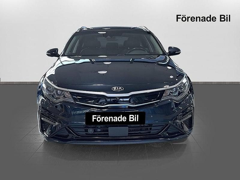 Begagnad Kia Optima Hybrid Sport 2019 Blå Sedan