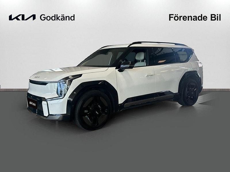 Vit (snow white pearl) Begagnad 2024 Kia EV9 GT-Line SUV | 799 000 kr (Marknadspris) - Bild 1/4