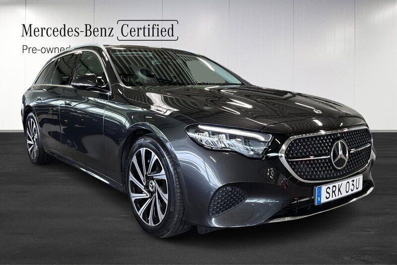 Grå Begagnad 2024 Mercedes E300 Avantgarde Kombi | 589 000 kr (Bra pris) - Bild 1/4
