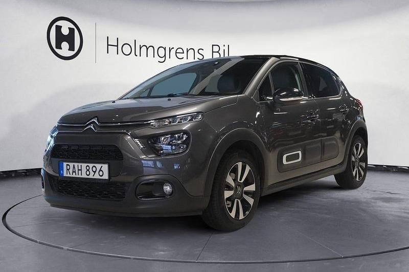Grå Begagnad 2023 Citroën C3 PureTech Halvkombi | 179 800 kr (Lite dyr) - Bild 1/4