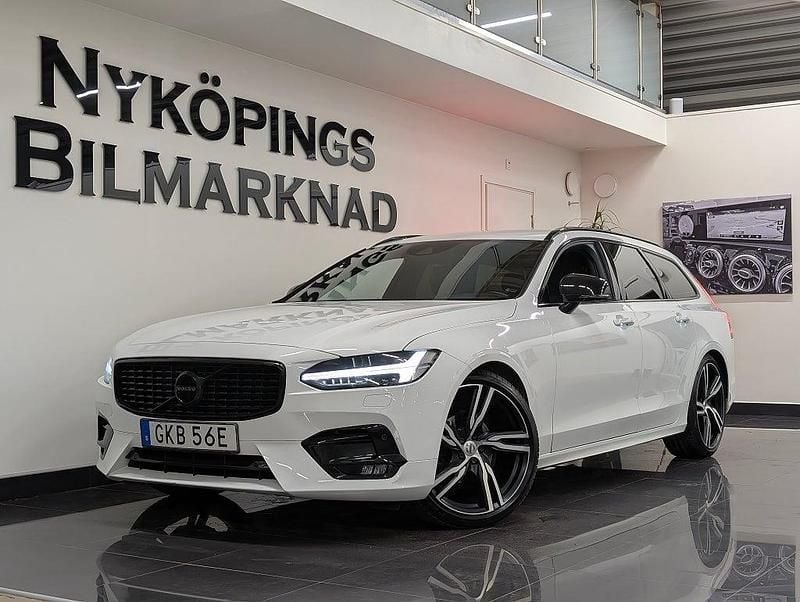 Vit Begagnad 2019 Volvo V90 R-Design Kombi | 309 400 kr (Dyr) - Bild 1/4