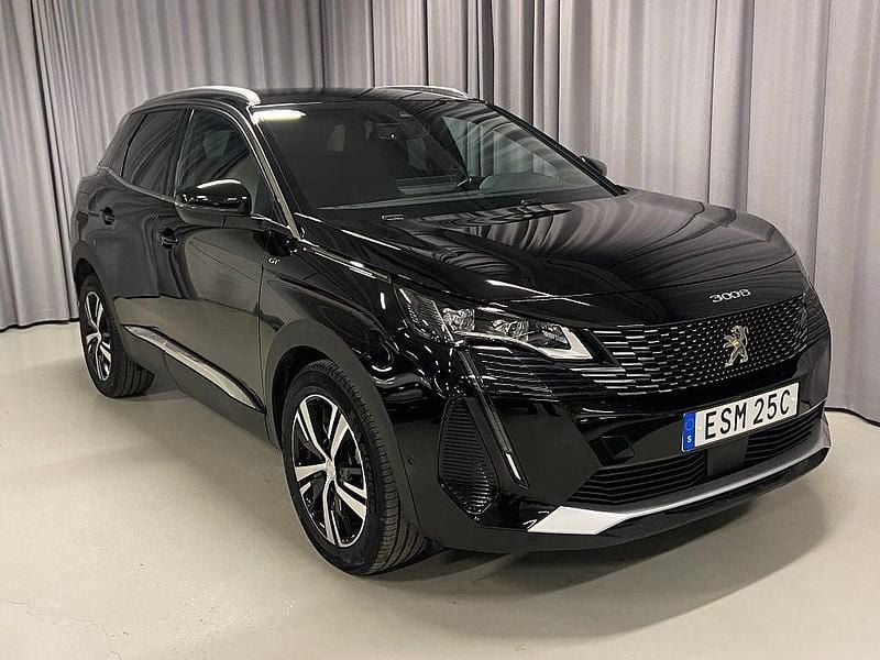 Svart Begagnad 2024 Peugeot 3008 GT SUV | 259 900 kr (Marknadspris) - Bild 1/4
