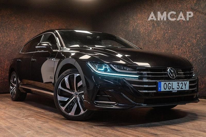Svart Begagnad 2020 VW Arteon R-line Kombi | 314 500 kr (Marknadspris) - Bild 1/4