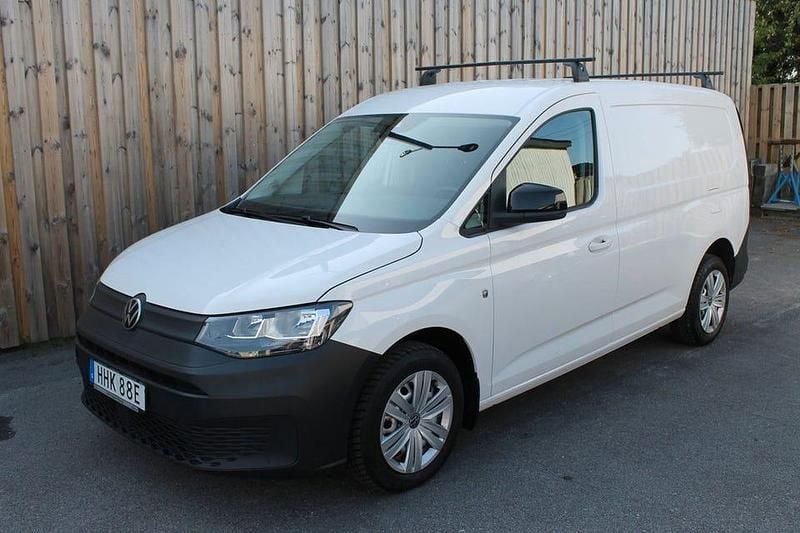 Vit Begagnad 2021 VW Caddy Maxi Minibuss | 224 900 kr (Marknadspris) - Bild 1/4