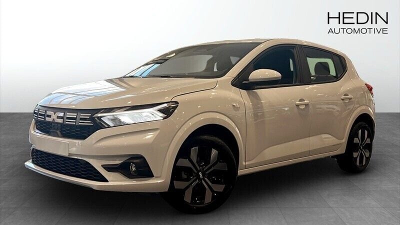Vit (white) Ny 2025 Dacia Sandero Expression Halvkombi | 219 900 kr (Bra pris) - Bild 1/4
