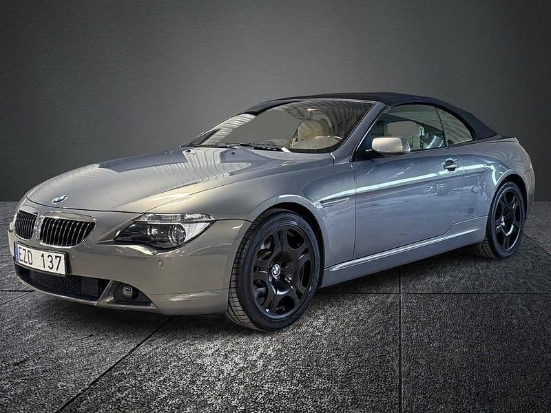 Begagnad BMW 645 Cabriolet 334 HK (245 kW) 2004 Mörkgrå Cab