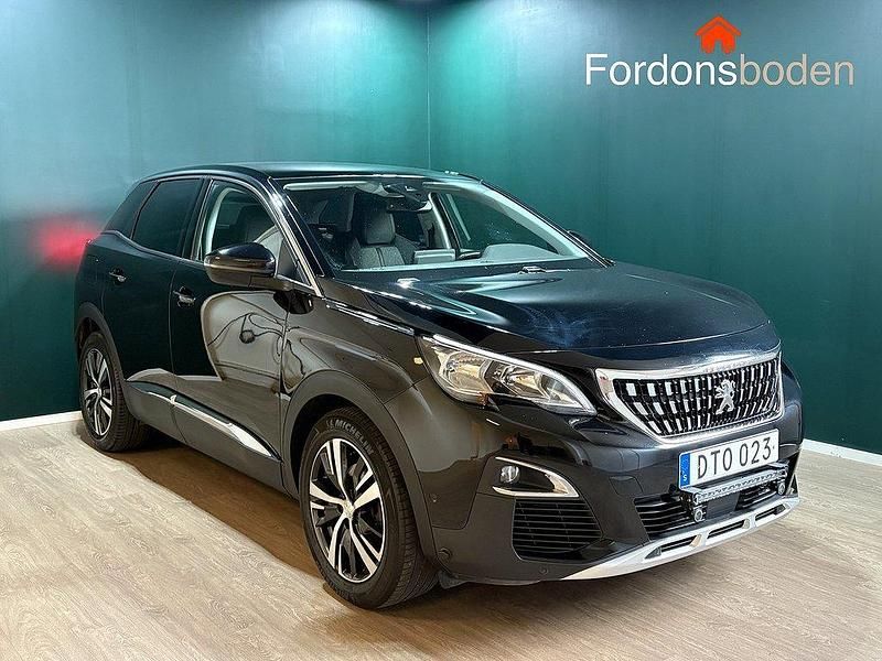 Svart Begagnad 2017 Peugeot 3008 Allure SUV | 154 500 kr (Marknadspris) - Bild 1/4