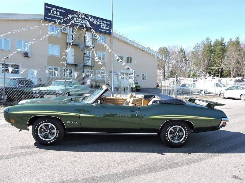Begagnad Pontiac GTO 350 HK (257 kW) 1970 Pepper green metallic Sportkupé