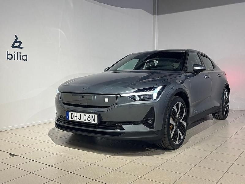 Mörkgrå Begagnad 2024 Polestar 2 Performance Halvkombi | 599 900 kr - Bild 1/4