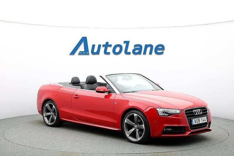 Begagnad Audi A5 Cabriolet S-Line 177 HK (130 kW) 2014 Röd Cab