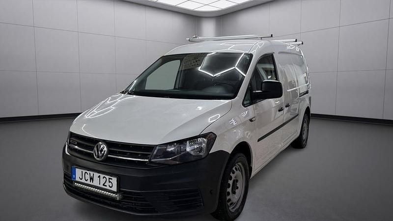 Vit Begagnad 2016 VW Caddy Maxi Minibuss | 154 700 kr (Marknadspris) - Bild 1/4