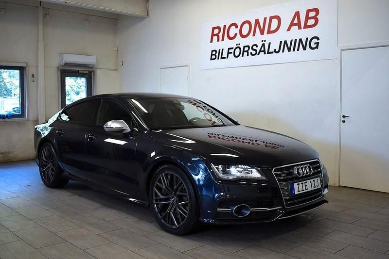 Mörkblå Begagnad 2013 Audi S7 Sportback S-Line Halvkombi | 299 900 kr - Bild 1/4
