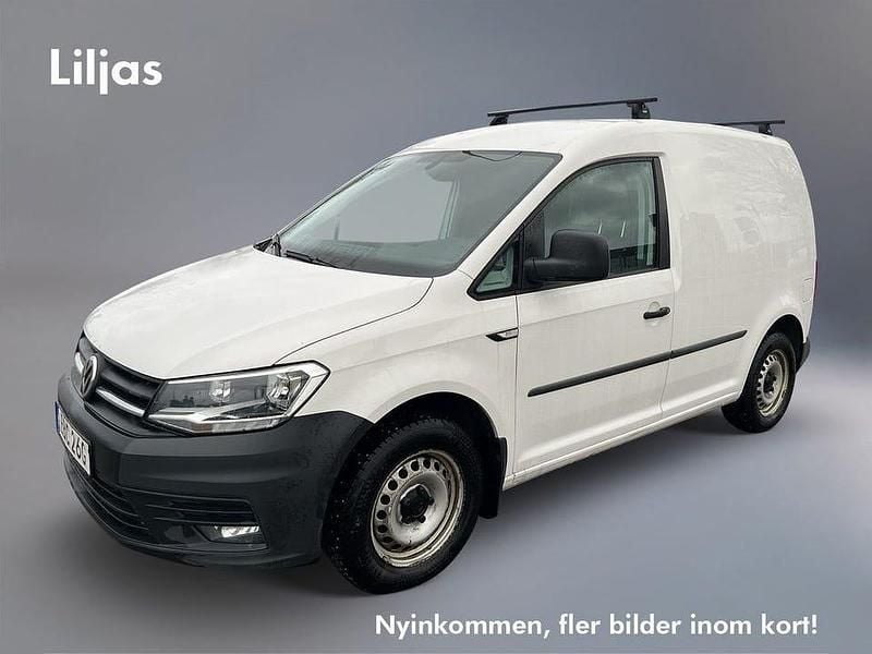 Vit Begagnad 2019 VW Caddy Minibuss | 153 900 kr (Lite dyr) - Bild 1/4