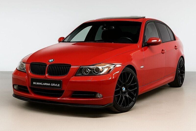 Röd Begagnad 2007 BMW 335 Sedan | 129 999 kr (Superpris) - Bild 1/4