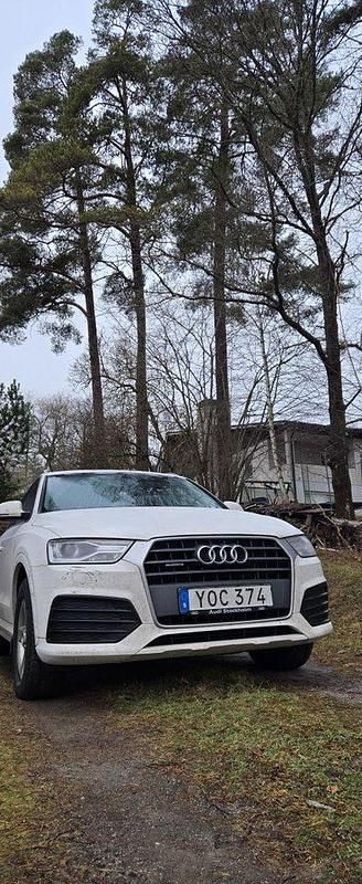 Vit Begagnad 2018 Audi Q3 SUV | 180 000 kr (Bra pris) - Bild 1/4