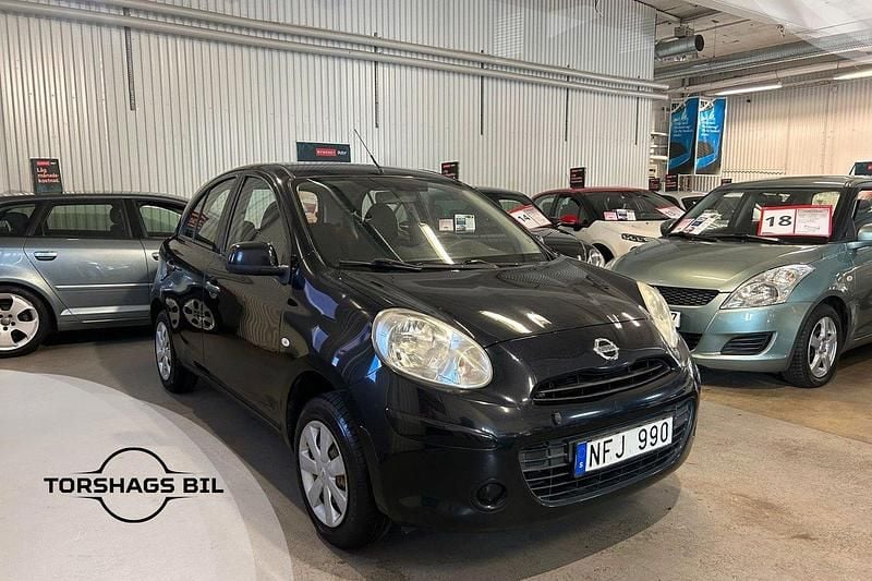 Svart Begagnad 2012 Nissan Micra Halvkombi | 34 900 kr (Marknadspris) - Bild 1/3