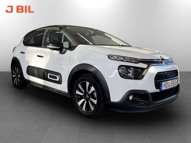 Vit Begagnad 2024 Citroën C3 Shine Halvkombi | 179 900 kr (Marknadspris) - Bild 1/4