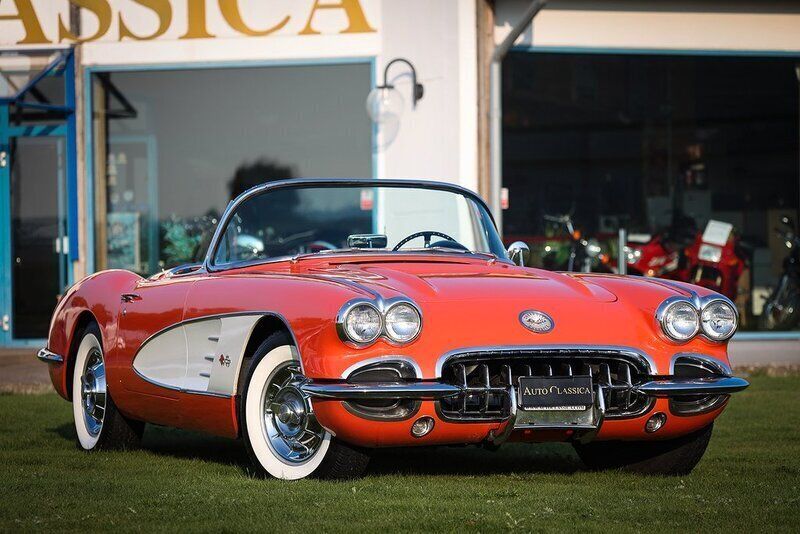 Begagnad Chevrolet Corvette C1 1958 Röd Cab