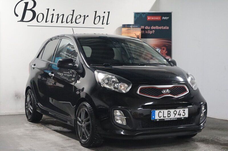Svart Begagnad 2014 Kia Picanto Sport Halvkombi | 59 800 kr (Bra pris) - Bild 1/4