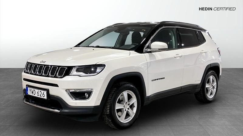 Vit Begagnad 2019 Jeep Compass Limited SUV | 169 900 kr (Superpris) - Bild 1/4