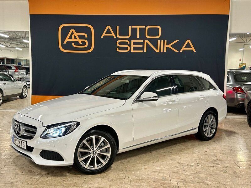 Vit Begagnad 2016 Mercedes C220 Avantgarde Kombi | 199 900 kr (Bra pris) - Bild 1/4