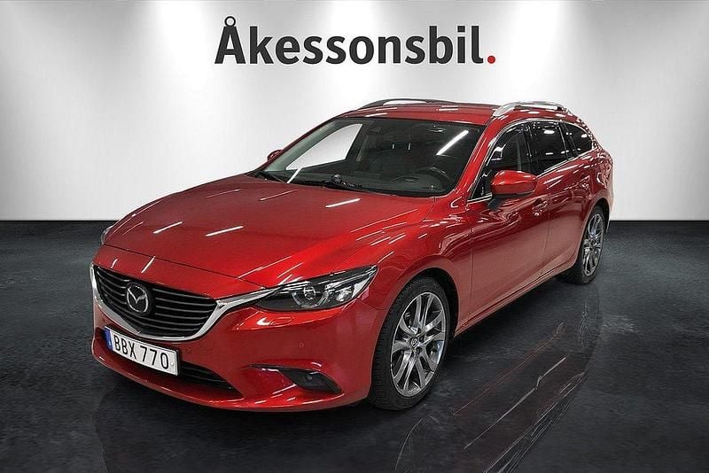 Soul red metallic Begagnad 2016 Mazda 6 Optimum Kombi | 119 000 kr (Lite dyr) - Bild 1/4