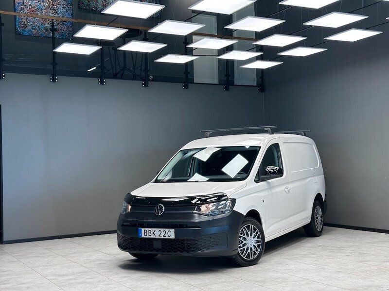 Vit Begagnad 2021 VW Caddy Maxi Minibuss | 239 900 kr (Lite dyr) - Bild 1/3