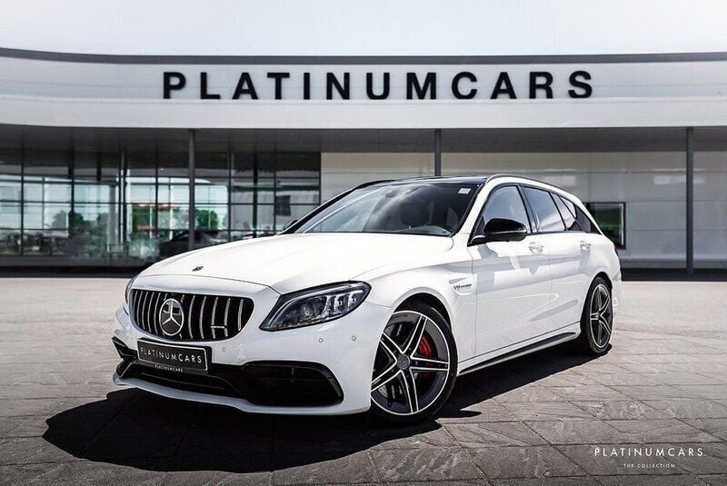 Vit Begagnad 2019 Mercedes C63S AMG AMG Kombi | 669 000 kr (Lite dyr) - Bild 1/4