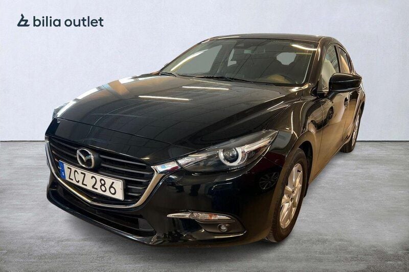 Svart Begagnad 2017 Mazda 3 Inclusive Halvkombi | 164 000 kr (Marknadspris) - Bild 1/3