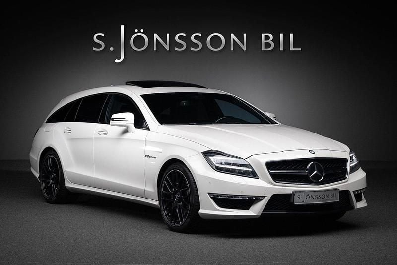 Vit Begagnad 2014 Mercedes CLS63 AMG Shooting Brake AMG Kombi | 449 000 kr - Bild 1/4