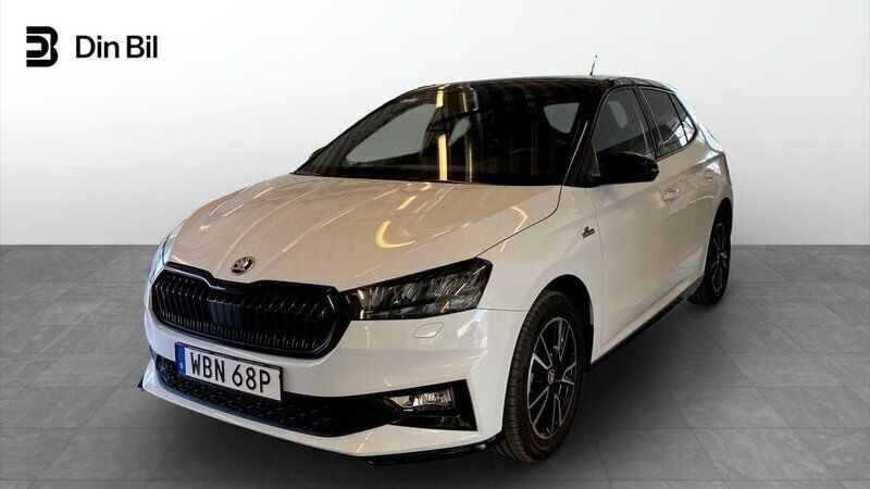 Vit Begagnad 2024 Skoda Fabia Monte Carlo Halvkombi | 244 500 kr (Superpris) - Bild 1/4