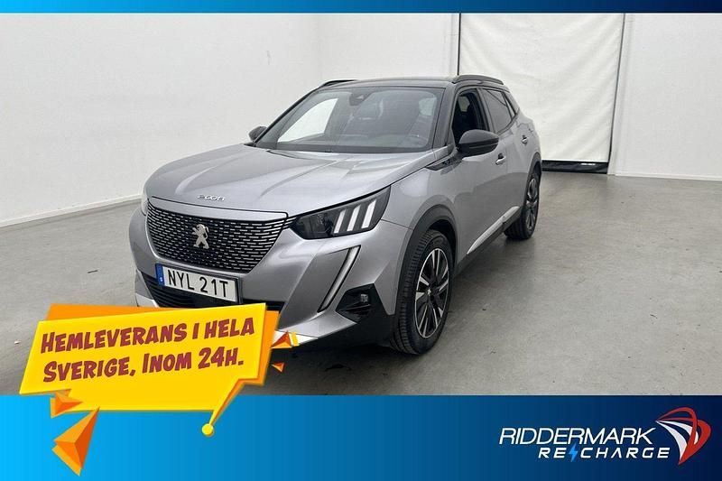 Grå Begagnad 2022 Peugeot e-2008 GT SUV | 198 700 kr (Bra pris) - Bild 1/3