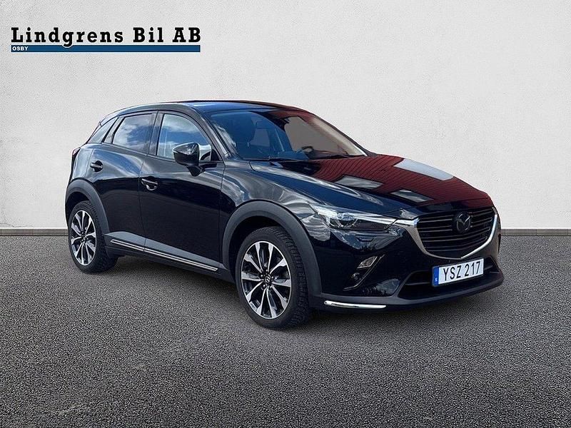Svart Begagnad 2018 Mazda CX-3 Optimum SUV | 199 900 kr (Lite dyr) - Bild 1/4