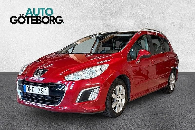 Röd (babylone red) Begagnad 2012 Peugeot 308 Kombi | 54 900 kr (Marknadspris) - Bild 1/3