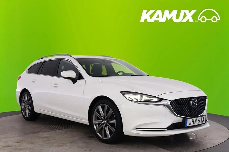 Vit Begagnad 2019 Mazda 6 Optimum Kombi | 218 800 kr (Marknadspris) - Bild 1/4