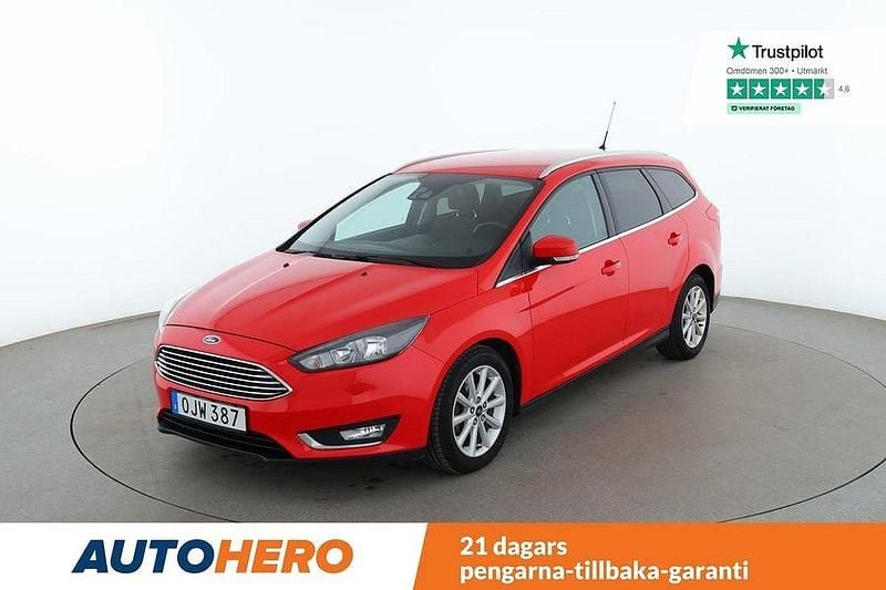 Röd Begagnad 2016 Ford Focus Titanium Kombi | 85 000 kr (Marknadspris) - Bild 1/4