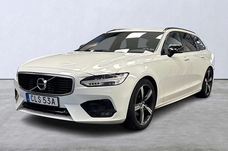 Vit Begagnad 2019 Volvo V90 R-Design Kombi | 239 900 kr (Marknadspris) - Bild 1/4
