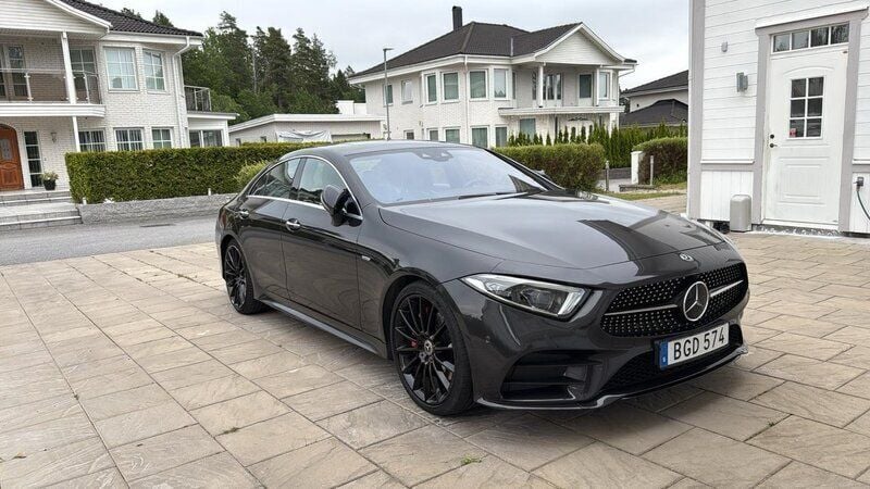 Grå Begagnad 2019 Mercedes CLS400 AMG line Sportkupé | 595 000 kr - Bild 1/4