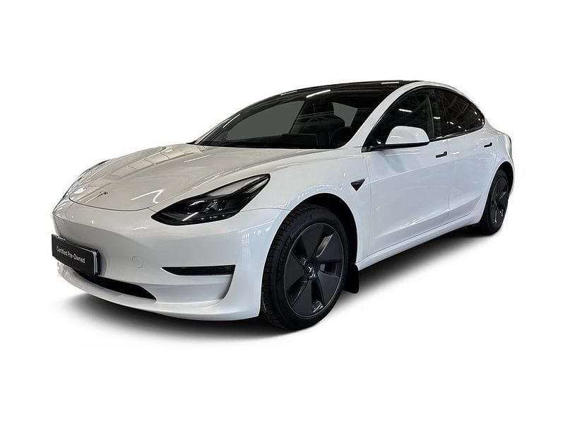 Vit Begagnad 2023 Tesla Model 3 Sedan | 349 000 kr (Marknadspris) - Bild 1/4