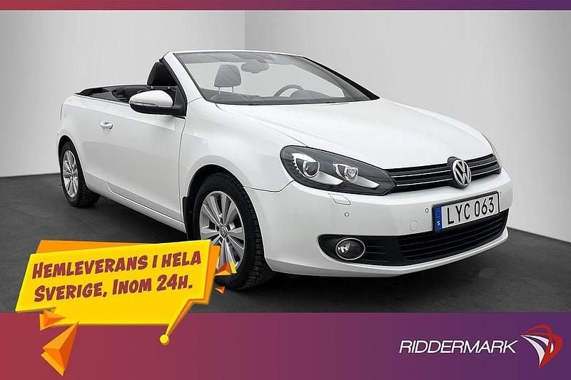 Begagnad VW Golf Cabriolet 160 HK (117 kW) 2011 Vit Cab