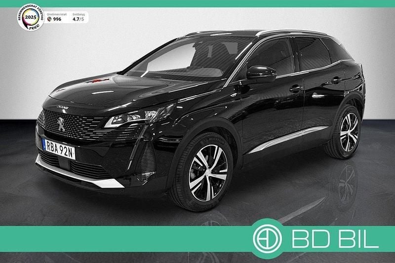 Svart Begagnad 2024 Peugeot 3008 GT-line SUV | 269 900 kr (Marknadspris) - Bild 1/3