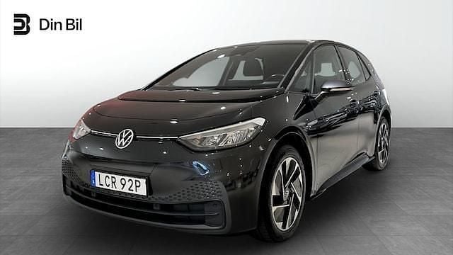 Mörkgrå Begagnad 2020 VW ID.3 Pro Performance Halvkombi | 239 900 kr (Bra pris) - Bild 1/4