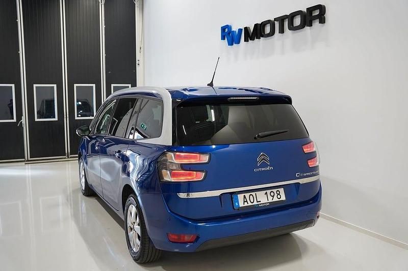 Begagnad Citroën C4 SpaceTourer Shine 131 HK (96 kW) 2018 Blå Minibuss