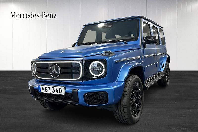 Blå Begagnad 2024 Mercedes G580 SUV | 1 972 600 kr - Bild 1/4